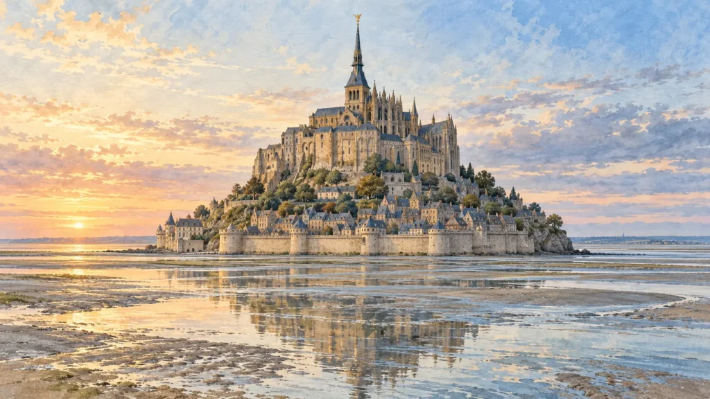 Mont-Saint-Michel – opactwo, pielgrzymowanie i życie między przypływami