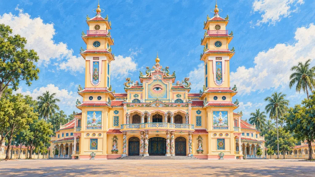 Świątynia Cao Đài w Tây Ninh – Boskie Oko i wietnamska wizja jedności religii